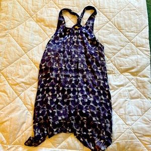 Alice and Olivia tunic style dress - size medium. Purple and white floral design